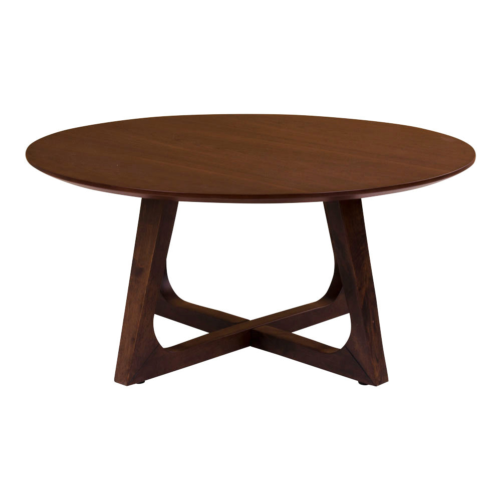 Hellerup Salontafel - Salontafel in Walnootfineer-Tafel-House Nordic-hellerup-coffee-table-coffee-table-in-walnut-veneer-oe-75-cm-3-eettafel, salontafel, Woonkamer-Diameter van 75 cm Materiaal MDF, Walnoot Fineer Kleur Bruin-5713917008674-2101010-Cerasus Homestyle