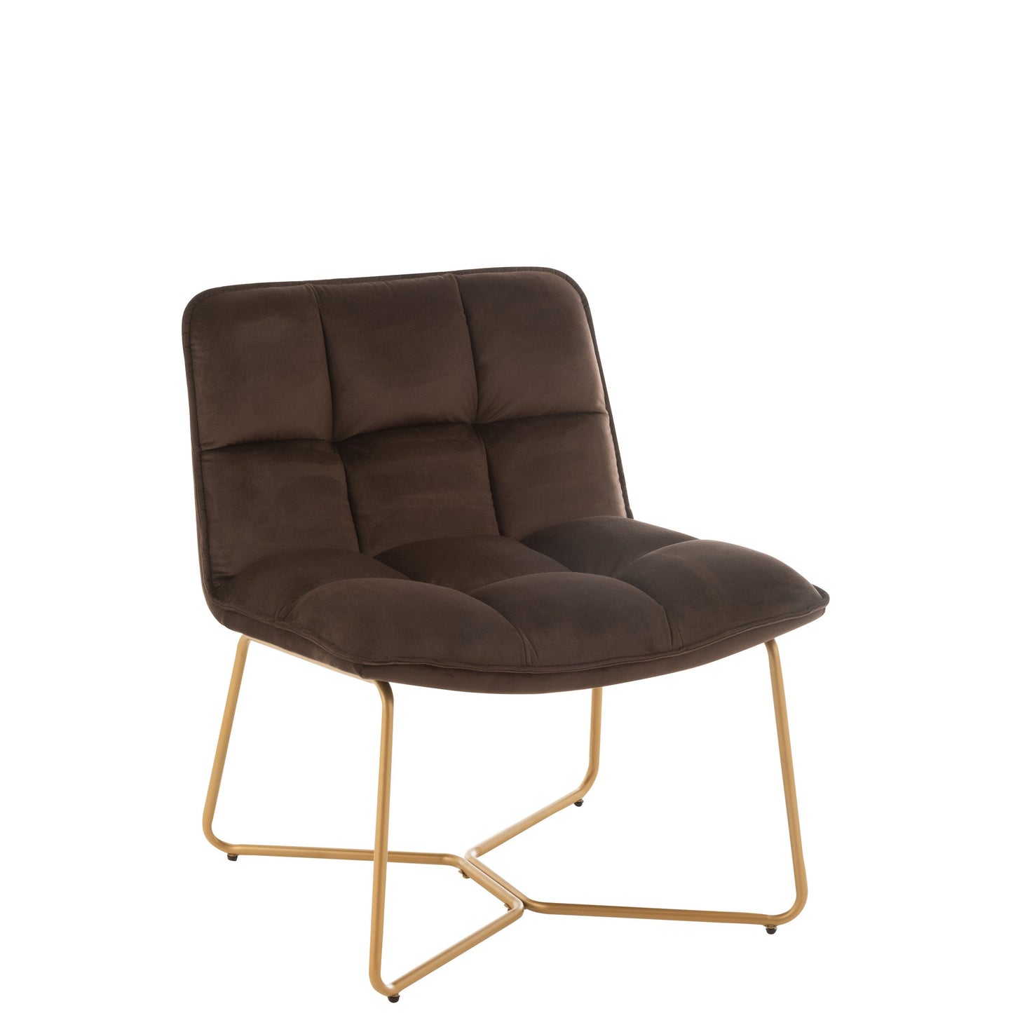 Lisa Loungestoel Textiel Donkerbruin-Stoel-J-Line-lounge-chair-lisa-met-tex-d-br-1-loungestoel, stoel-Breedte 58 Hoogte 85 Lengte 65 Gewicht 10 kg Verzameling WINTER 2021 Kleur 1 BRUIN Materiaal samenstelling TRIPLEX (10%), STOF (5%), METAAL (75%), SCHUIM (10%) Intrastat-code 94017100 Maximaal zitgewicht 100 Stoelhoogte 44 Montage vereist Ja-5400924195168-19516-Cerasus Homestyle