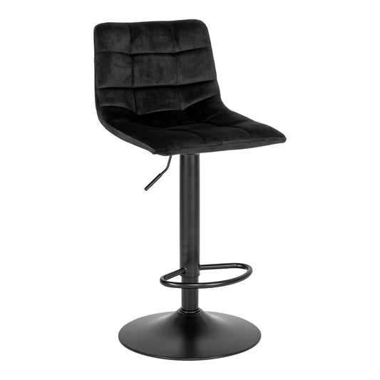 Middelfart Bar Chair - Barstoel in zwart velours met zwarte poten - set van 2-Stoel-House Nordic-middelfart-bar-chair-bar-chair-in-black-velvet-with-black-legs-hn1207-1-barstoel, hoge stoel, MIN2, stoel-Barstoel van zwart fluweel met zwarte poten\nHN1207 Materiaal Polyester fluweel, staal Kleur Zwart-5713917015573-1001304-Cerasus Homestyle