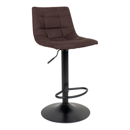 Middelfart Bar Chair - Barstoel in donkerbruin met zwarte poten - set van 2-Stoel-House Nordic-middelfart-bar-chair-bar-chair-in-dark-brown-with-black-legs-1-barstoel, hoge stoel, MIN2, stoel-Barstoel in donkerbruin met zwarte poten Materiaal Microvezel, staal Kleur Bruin-5713917009381-1001301-Cerasus Homestyle