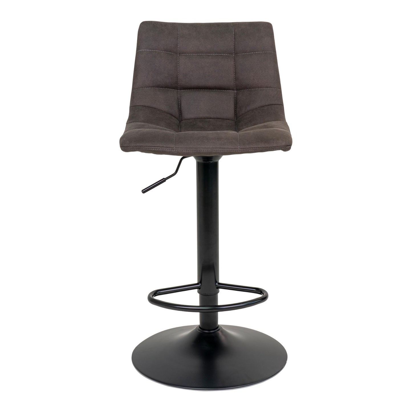 Middelfart Bar Chair - Barstoel in donkergrijs met zwarte poten - set van 2-Stoel-House Nordic-middelfart-bar-chair-bar-chair-in-dark-grey-with-black-legs-3-barstoel, hoge stoel, MIN2, stoel-Barstoel in donkergrijs met zwarte poten Materiaal Microvezel, staal Kleur Grijs-5713917009398-1001302-Cerasus Homestyle