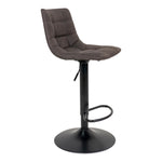 Middelfart Bar Chair - Barstoel in donkergrijs met zwarte poten - set van 2-Stoel-House Nordic-middelfart-bar-chair-bar-chair-in-dark-grey-with-black-legs-4-barstoel, hoge stoel, MIN2, stoel-Barstoel in donkergrijs met zwarte poten Materiaal Microvezel, staal Kleur Grijs-5713917009398-1001302-Cerasus Homestyle