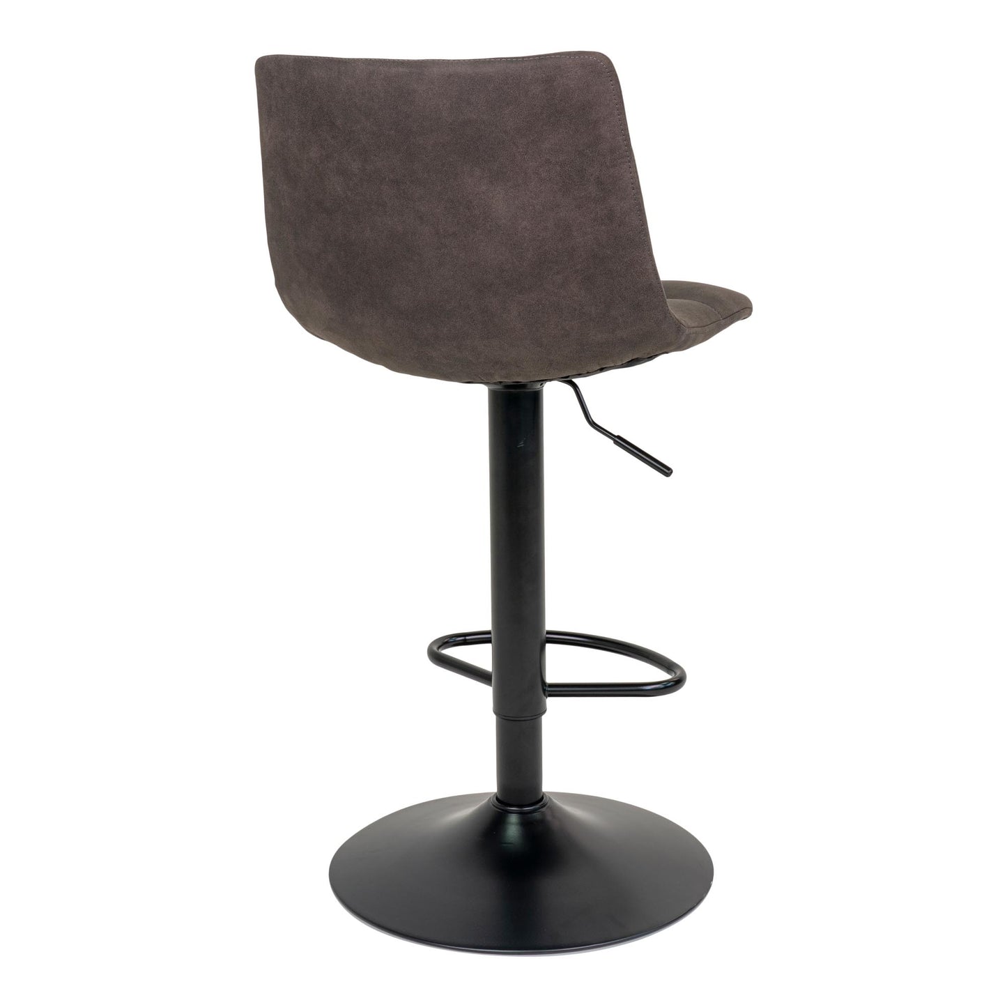 Middelfart Bar Chair - Barstoel in donkergrijs met zwarte poten - set van 2-Stoel-House Nordic-middelfart-bar-chair-bar-chair-in-dark-grey-with-black-legs-5-barstoel, hoge stoel, MIN2, stoel-Barstoel in donkergrijs met zwarte poten Materiaal Microvezel, staal Kleur Grijs-5713917009398-1001302-Cerasus Homestyle