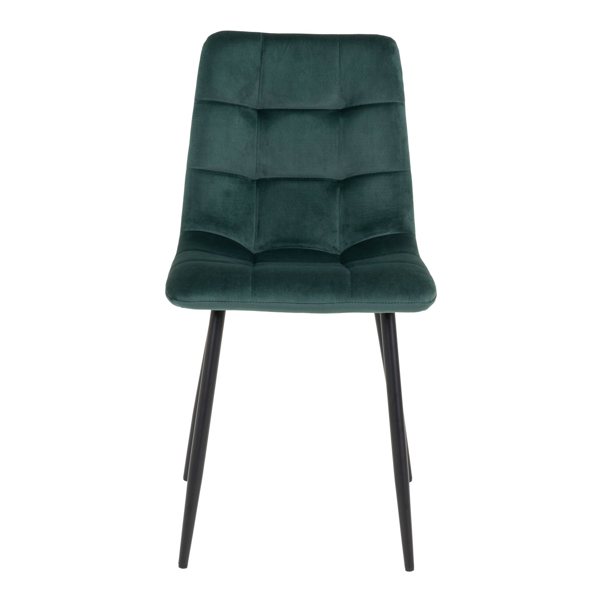 Middelfart Dining Chair - Stoel in donkergroen velours met zwarte poten - set van 2-Stoel-House Nordic-middelfart-dining-chair-chair-in-dark-green-velvet-with-black-legs-3-eetkamerstoel, keuken, MIN2, stoel, Woonkamer-Stoel in donkergroen fluweel met zwarte poten Materiaal Polyester fluweel, staal Kleur Donkergroen-5713917007516-1001195-Cerasus Homestyle