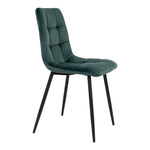 Middelfart Dining Chair - Stoel in donkergroen velours met zwarte poten - set van 2-Stoel-House Nordic-middelfart-dining-chair-chair-in-dark-green-velvet-with-black-legs-4-eetkamerstoel, keuken, MIN2, stoel, Woonkamer-Stoel in donkergroen fluweel met zwarte poten Materiaal Polyester fluweel, staal Kleur Donkergroen-5713917007516-1001195-Cerasus Homestyle