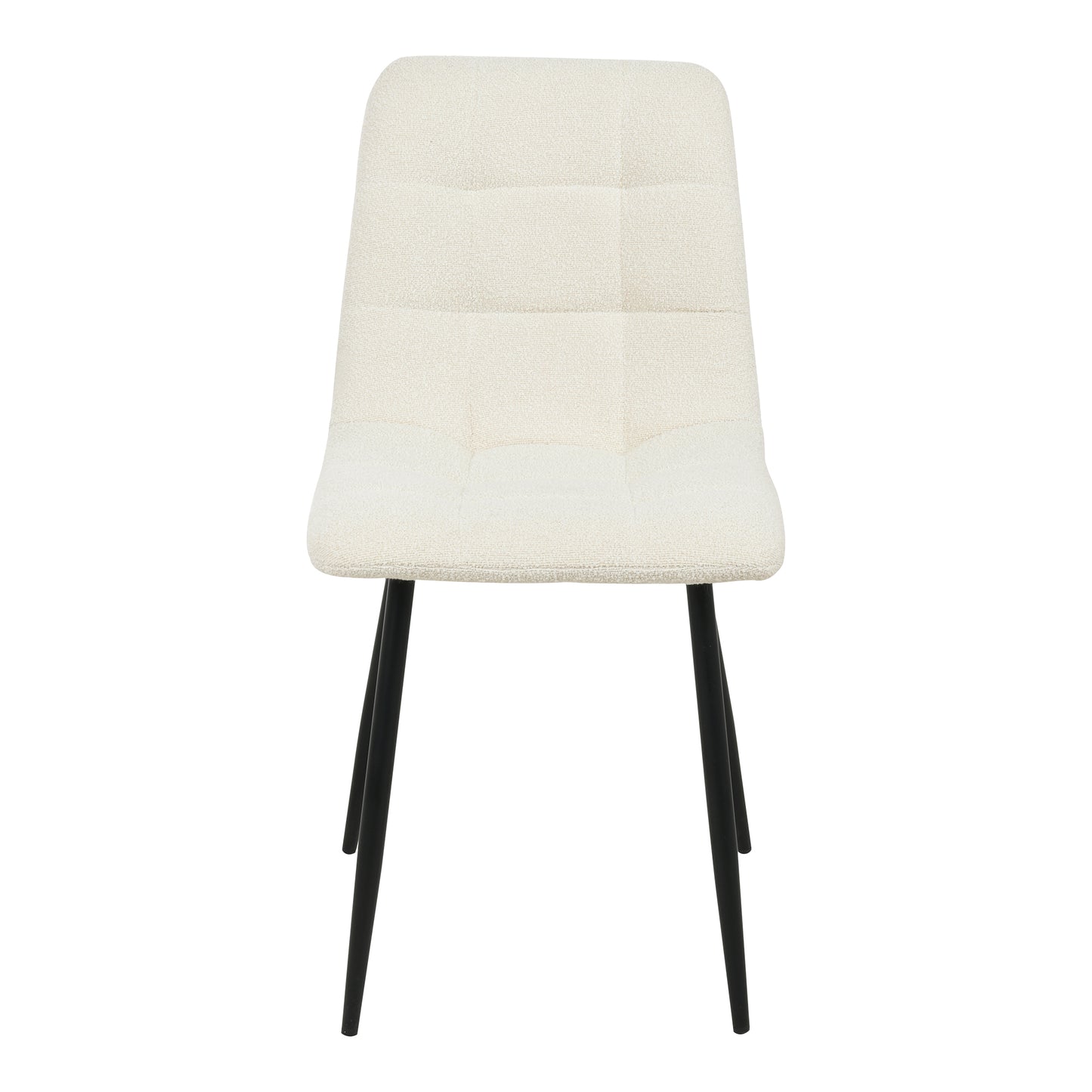 Middelfart Dining Chair - Eetkamerstoel in bouclé, wit HN1232 - set van 2-Stoel-House Nordic-middelfart-dining-chair-dining-chair-in-boucle-white-with-black-legs-hn1232-set-of-2-2-eetkamerstoel, keuken, stoel-Eetkamerstoel in bouclé, wit met zwarte poten, HN1232 Materiaal Polyester, staal Kleur Wit-5713917027170-1001197-Cerasus Homestyle