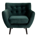 update alt-text with template Monte Armchair-Monte Lænestol-monte-armchair-3-Armchair, velour, dark green, black wood legs, HN1006 Material Foam, Beech, Polyester Seat height (cm.) 43 Seat depth (cm.) 54 Color Green-5713917008599-1101536-Cerasus Homestyle