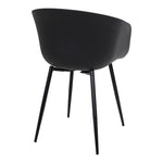 Roda Tafelstoel - Zwart - set van 2-Stoel-House Nordic-roda-dining-chair-chair-in-black-with-black-legs-5-buiten, eetkamerstoel, keuken, MIN2, stoel, Woonkamer-Materiaal polypropyleen, staal Kleur Zwart-5713917003914-7001125-Cerasus Homestyle