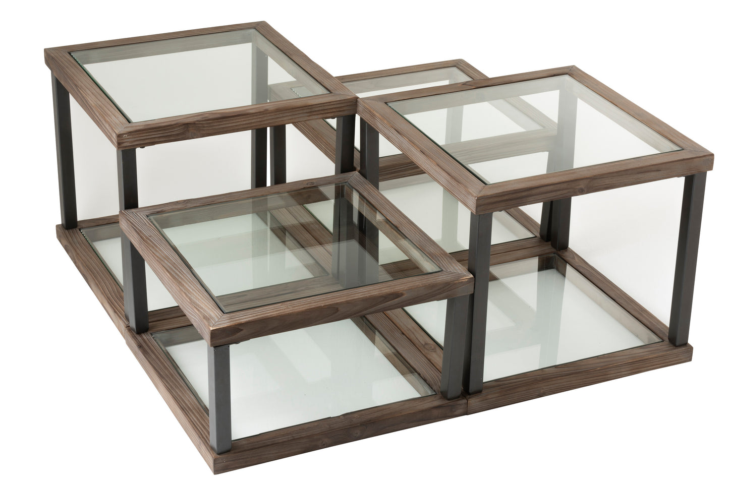 J-Line 4 Salontafels Sparhout/Glas Bruin-Tafel-J-Line-s-4coffee-tables-wood-glass-br-2-kleine tafel, Tafel-Breedte 51 Hoogte 46 Lengte 51 Gewicht 31,5 kg Verzameling ZOMER 2020 Kleur 1 NATUURLIJK Materiaal samenstelling GLAS (40%), SPARHOUT (60%) Intrastat-code 94036010 Maximaal zitgewicht 15 Montage vereist Ja-5415203959393-95939-Cerasus Homestyle