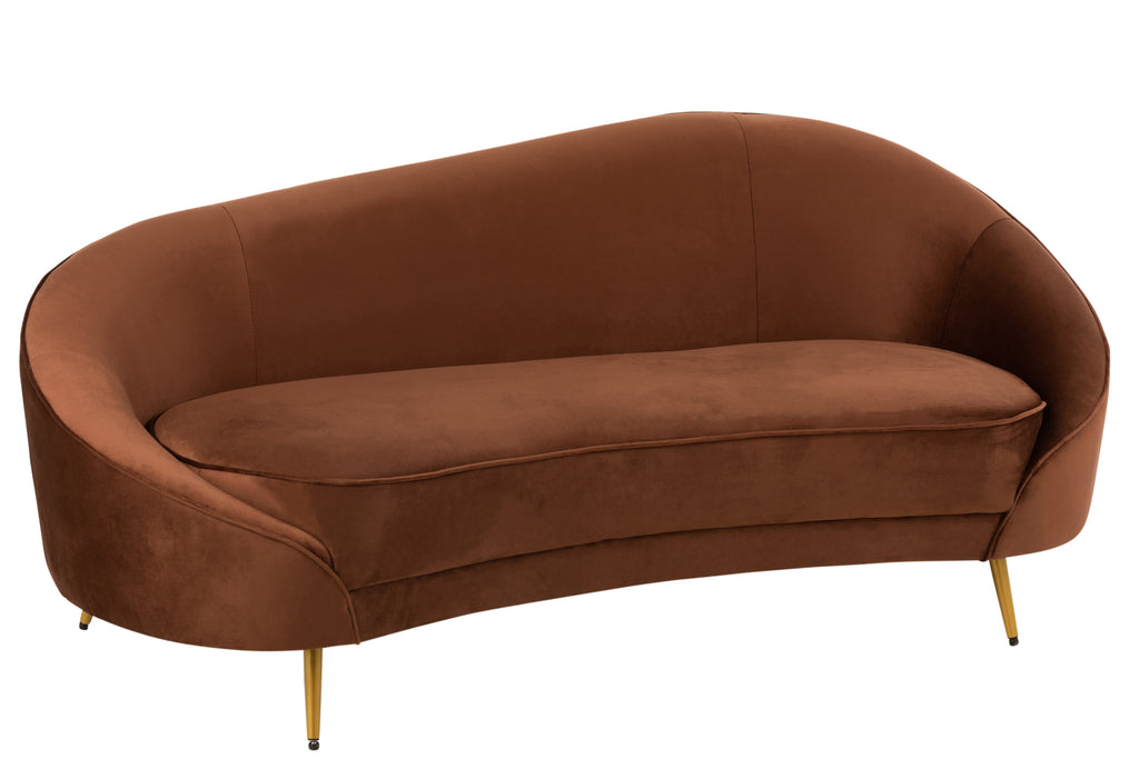 Canapé Elisabeth Textile Marron