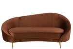 Elisabeth Sofa Brown Textile