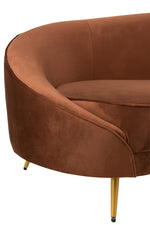 Elisabeth Sofa Brown Textile