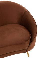 Elisabeth Sofa Brown Textile