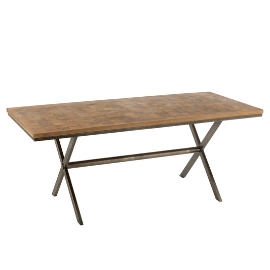 Yoni Tafel Mangohout Naturel/Grijs-Tafel-J-Line-tabl-yoni-met-mang-woo-nat-gre-1-Tafel-Breedte 90 Hoogte 76 Lengte 180 Gewicht 60,4 kg Verzameling WINTER 2023 Kleur 1 NATUURLIJK Materiaal samenstelling MDF (20%), IJZER (40%), MANGOHOUT (40%) Intrastat-code 94032080 Maximaal zitgewicht 40 kg Montage vereist Ja-5400924377236-37723-Cerasus Homestyle