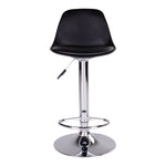 Trondheim Bar Chair - Barstoel in zwart - set van 2-Stoel-House Nordic-trondheim-bar-chair-bar-chair-in-black-with-chrome-legs-3-barstoel, stoel-Barstoel in zwart met chromen poten Materiaal PU-leer, Resistent gegoten kunststof, Rubberwood Kleur Zwart-5713917009596-1001080-Cerasus Homestyle