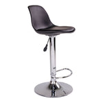 Trondheim Bar Chair - Barstoel in zwart - set van 2-Stoel-House Nordic-trondheim-bar-chair-bar-chair-in-black-with-chrome-legs-4-barstoel, stoel-Barstoel in zwart met chromen poten Materiaal PU-leer, Resistent gegoten kunststof, Rubberwood Kleur Zwart-5713917009596-1001080-Cerasus Homestyle