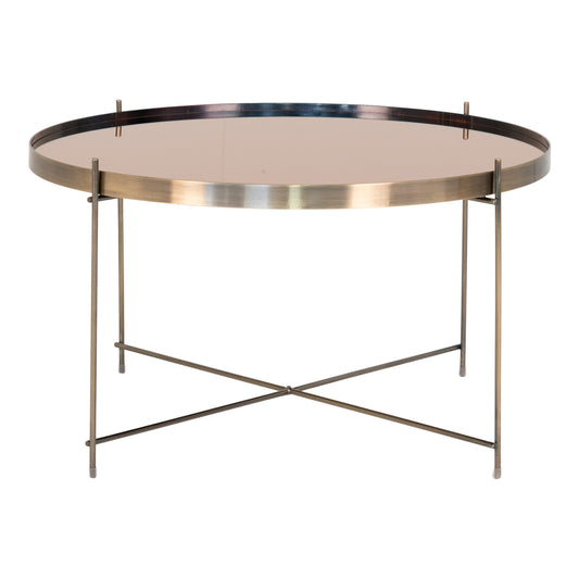 update alt-text with template Venezia Salontafel in Messingkleur - Staal/Glas ø70xh40cm-Tafel-House Nordic-venezia-coffee-table-coffee-table-in-brass-colored-steel-with-glass-oe70xh40cm-1-salontafel-Materiaal Glas, staal Kleur Messing uiterlijk-5713917009343-2101201-Cerasus Homestyle