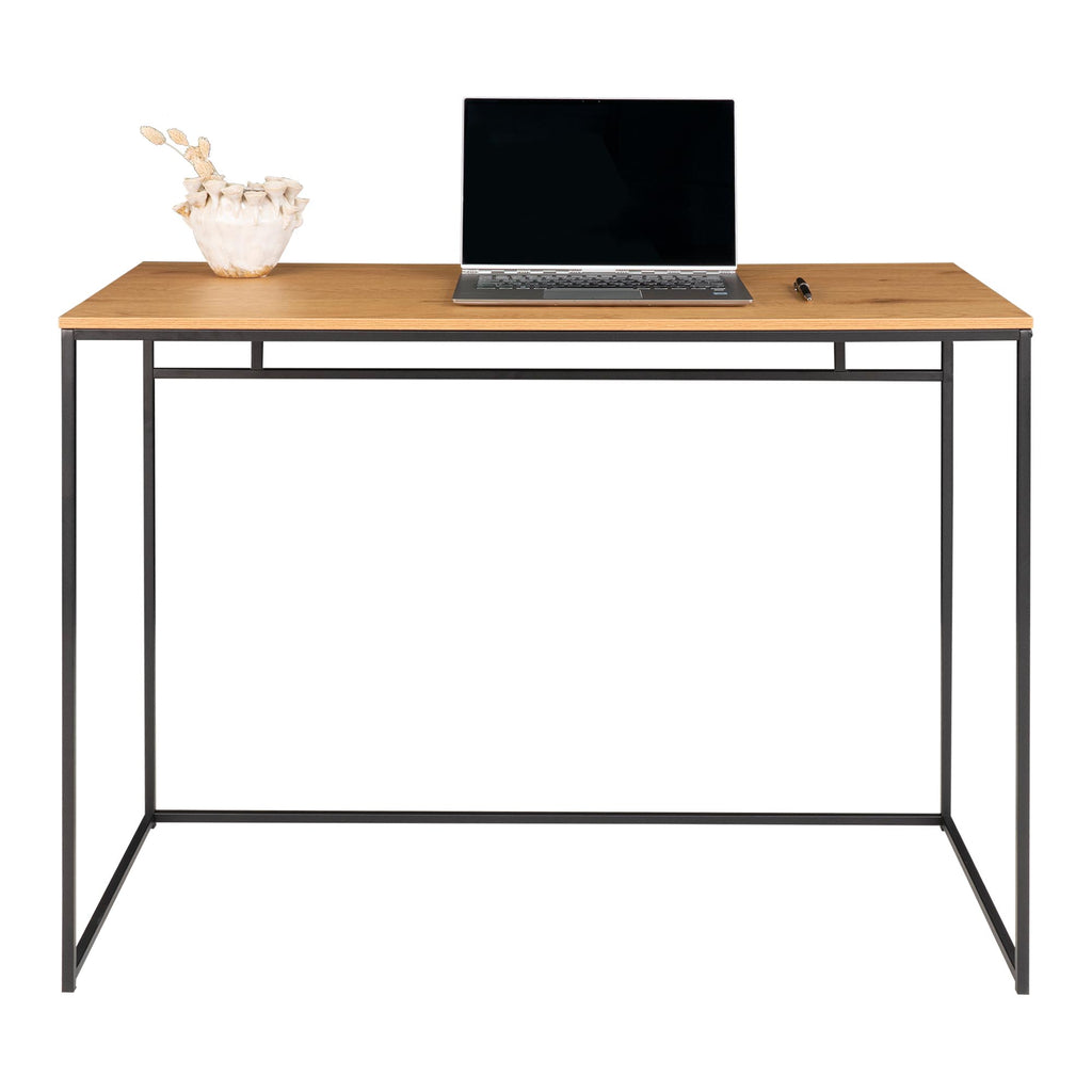 update alt-text with template Vita Desk - Bureau met zwart frame en eikenlook-Bureau-Vita Skrivebord-vita-desk-desk-with-black-frame-and-oak-look-top-100x45x75-cm-4-bureau-100x45x75 cm Materiaal Staal, spaanplaat, melaminefolie Kleur Natuurlijk-5713917008858-2402055-Cerasus Homestyle