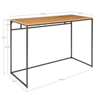 update alt-text with template Vita Desk - Bureau met zwart frame en eikenlook-Bureau-Vita Skrivebord-vita-desk-desk-with-black-frame-and-oak-look-top-100x45x75-cm-7-bureau-100x45x75 cm Materiaal Staal, spaanplaat, melaminefolie Kleur Natuurlijk-5713917008858-2402055-Cerasus Homestyle